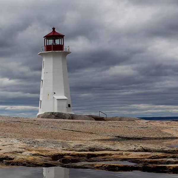 Lighthouse on the shores of Nova Scotia