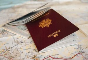 Passport on a word map