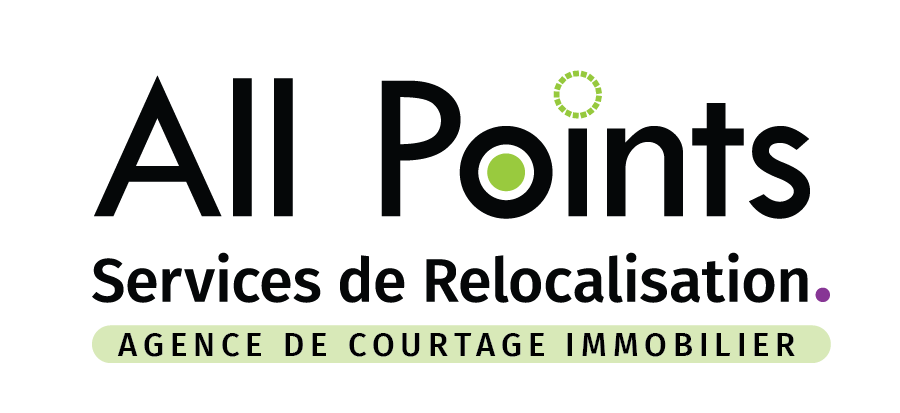 The logo for All Points Services de Relocalisation. Agence de courtage immobilier